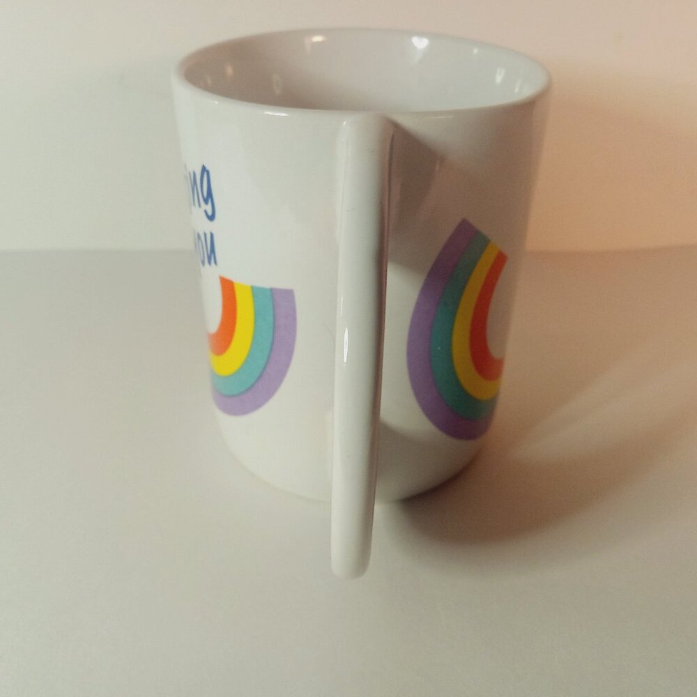 Teleflora Vintage Coffee Mug Rainbow Thinking of You Novelty Colorful - Picture 5 of 7